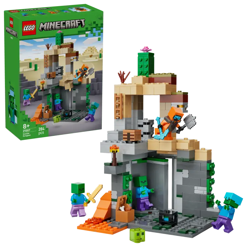 LEGO Minecraft Zombiekerker Speelgoed voor Kinderen en Gamers vanaf 8 Jaar 21587